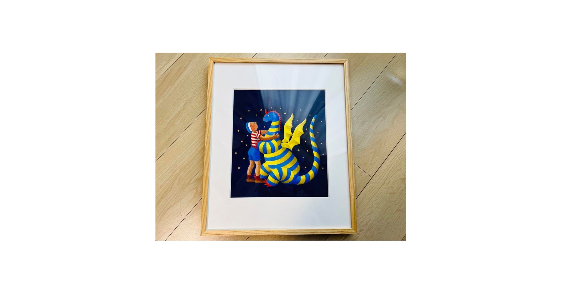 ホロ　エルマーと16ぴきのりゅう 表紙原画 1951年 複製画 ホロ エルマーと16ぴきのりゅう 表紙原画 1951年 複製画